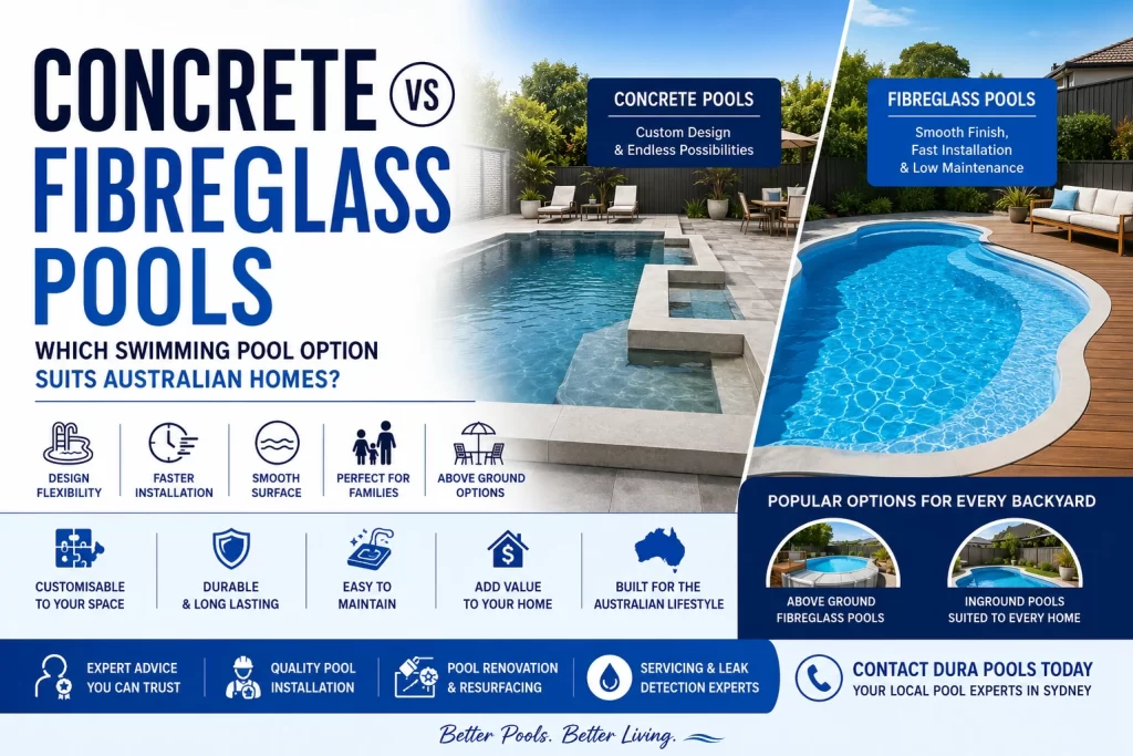 Concrete vs Fibreglass Pools: Which Swimming Pool Option Suits Australian Homes?